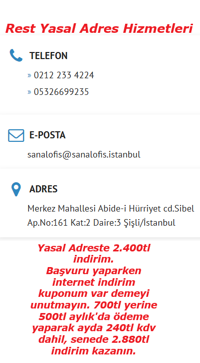 Firma Açılışınızı Kolayca Yasal Adres İle Başlatın. Firma sahibi olun sizde!